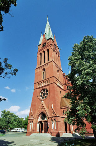 Neogotycki kościół św. Katarzyny z końca XIX wieku