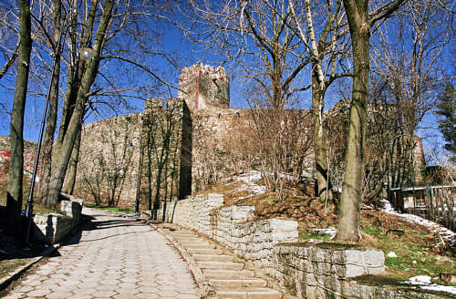 Droga prowadząca do zamku w Bolkowie