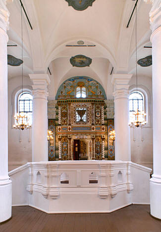 Wnętrze Wielkiej Synagogi we Włodawie