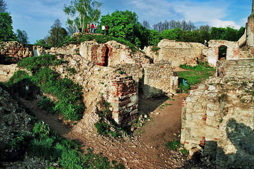 Resztki zabudowań zamku górnego w Iłży