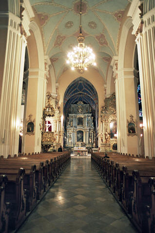 Wnętrze katedry św. Mikołaja z poł. XIII wieku
