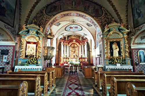 Wnętrze kościoła franciszkanów z XVII wieku
