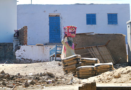 W wiosce nubijskiej w Asuanie