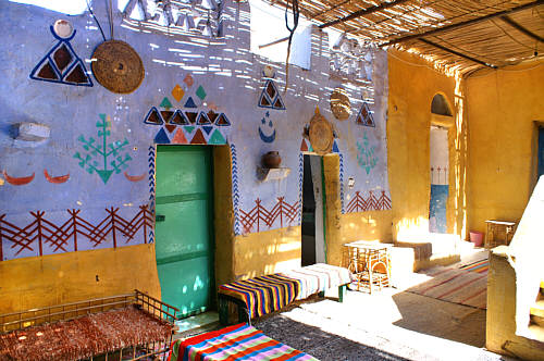 Wnętrze jednego z domów Nubijczyków