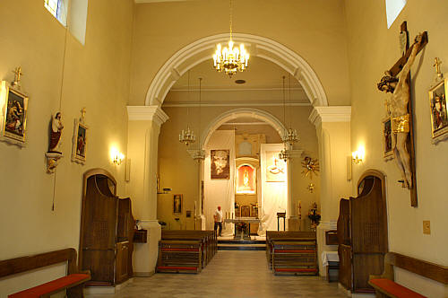 Wnętrze kościoła w Tulcach