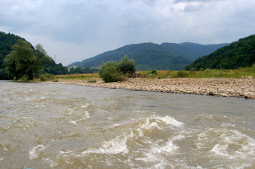 Miejscami Poprad jest rwącą rzeką